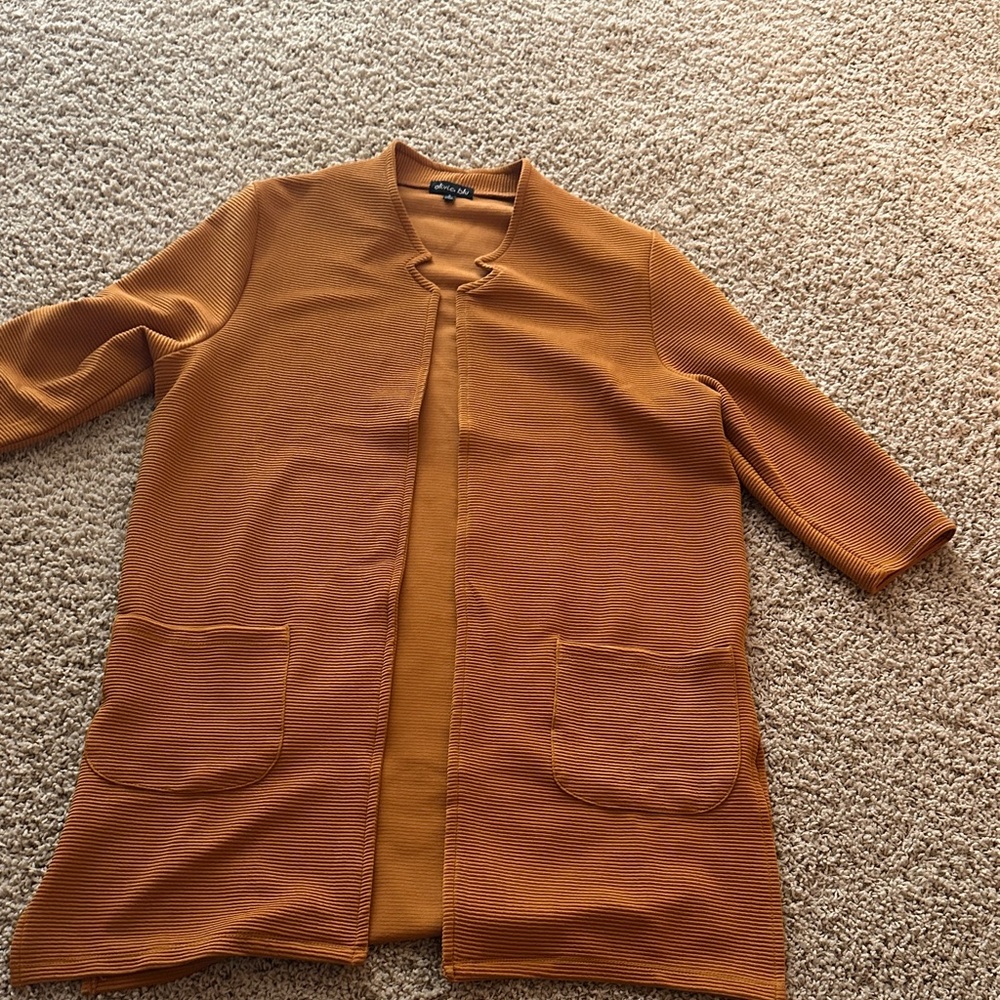 A New Day Rust Open Front Cardigan